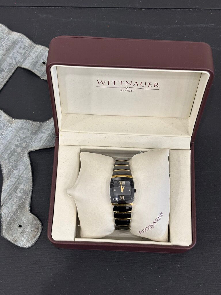 Wittnauer Watch Black & Gold