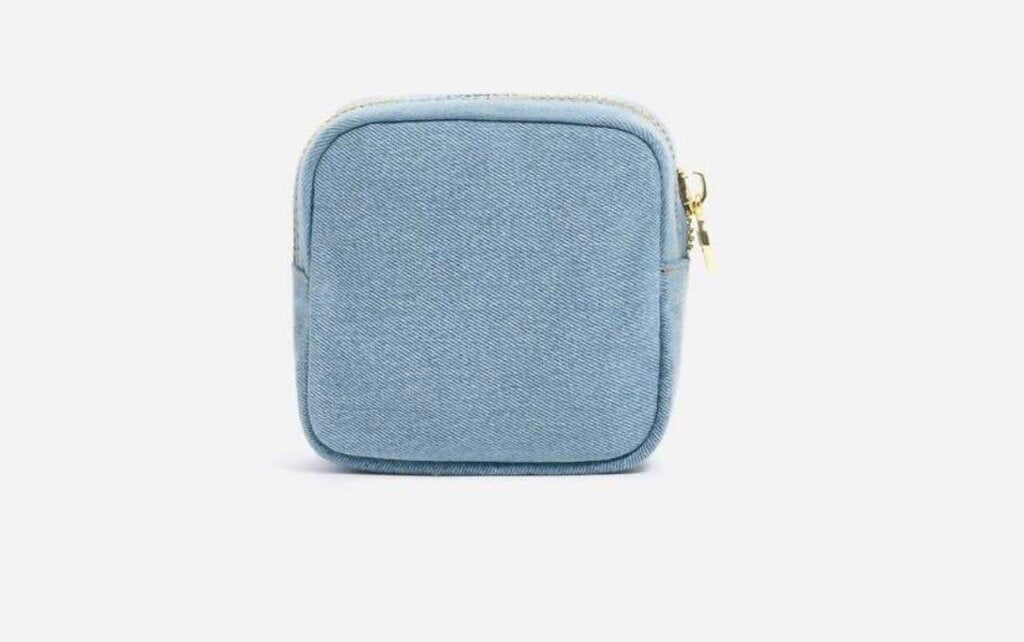 Stoney Clover NWT Denim Blue Zipper Pouch