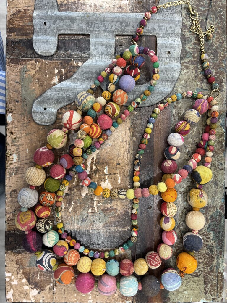 Kantha Handmade In India Layering Necklace