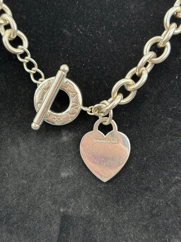 Tiffany & Co. Sterling Silver Chain Necklace Dust Bag Included