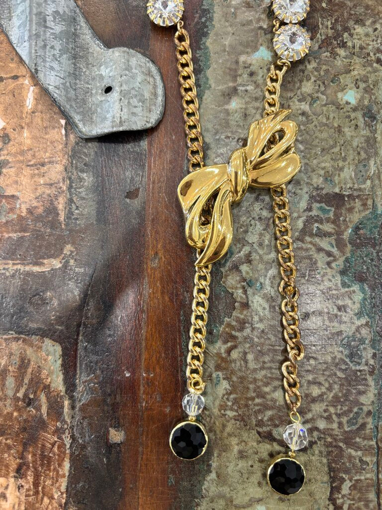 Crystal Pin Handmade Necklace