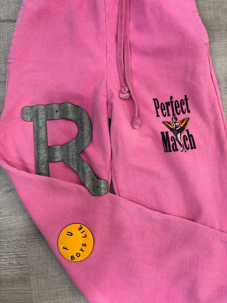 Boys Lie Pink Graphic Sweatpants