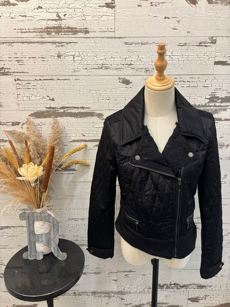WHBM Black Zipper Jacket