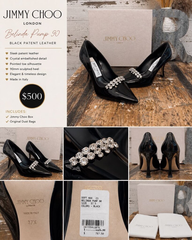 Jimmy Choo New Belinda Heels Size: 7.5 Dust Bag & Box Included