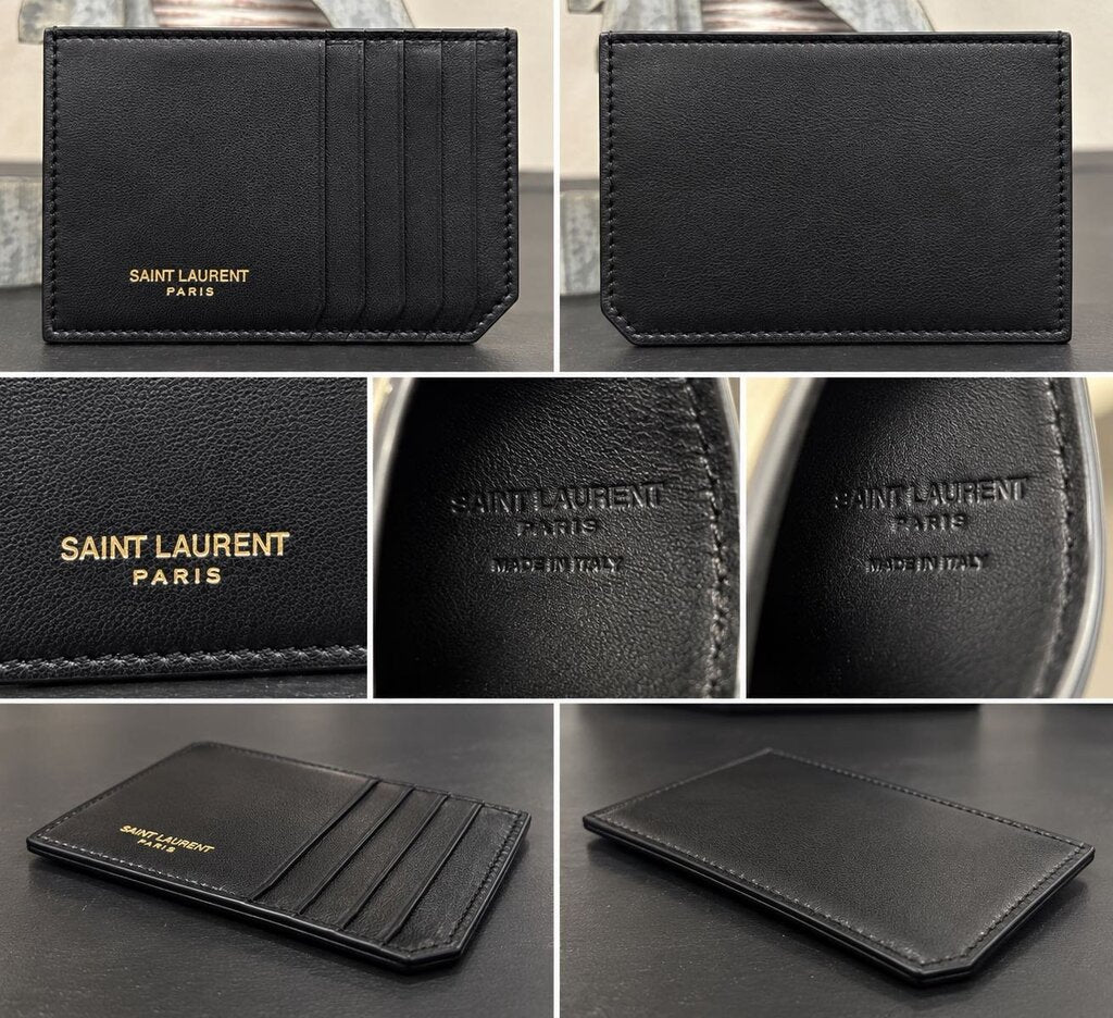 Saint Laurent Calf Skin Authentic Card Holder