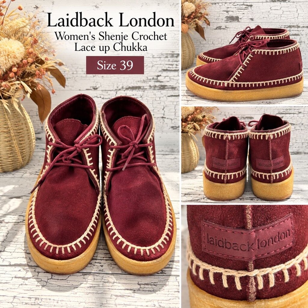 Laidback London Maroon Shoes