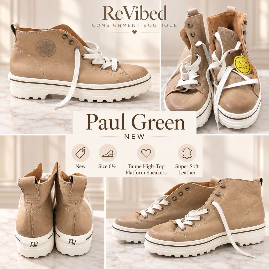 Paul Green High Top Sneakers NEW Size 9