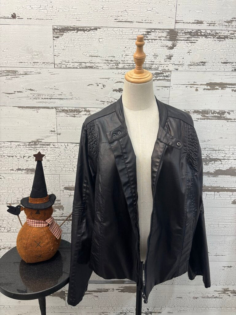 MBLM Faux Leather Jacket