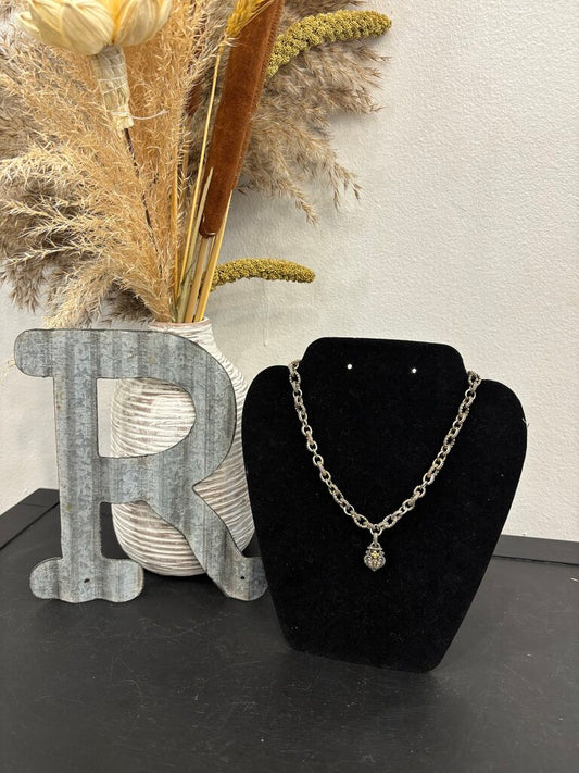 Barbara Bixby Silver Chain Necklace; Certificate of Authentication