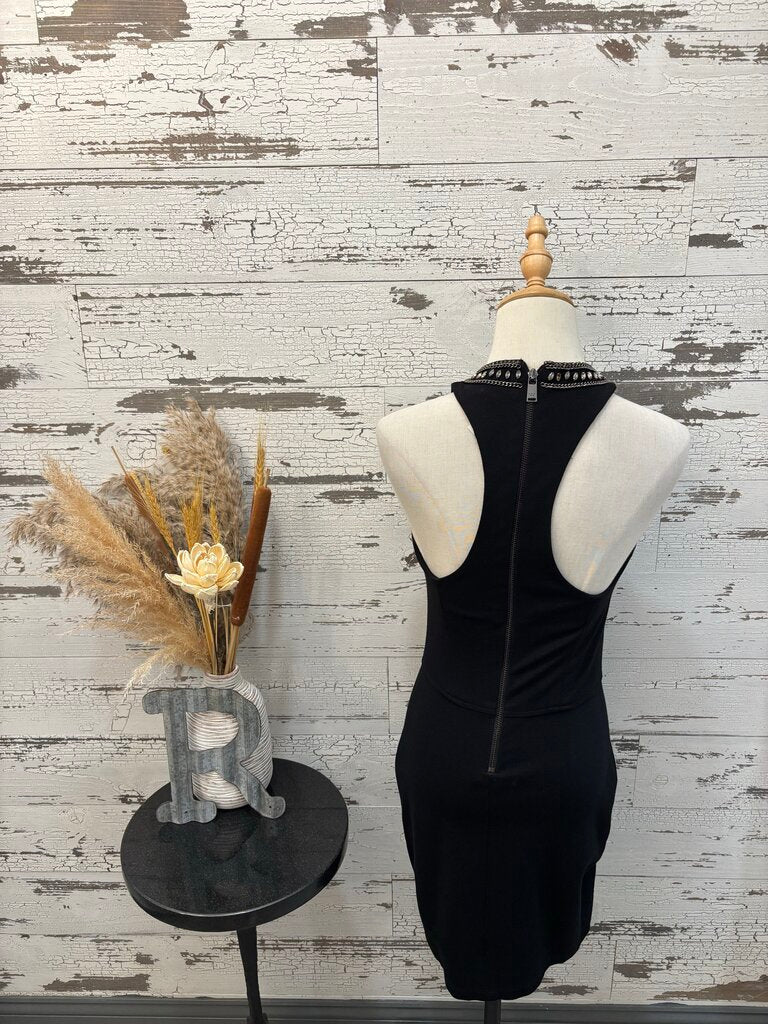 Haute Hippie Black Jeweled Dress Size: S