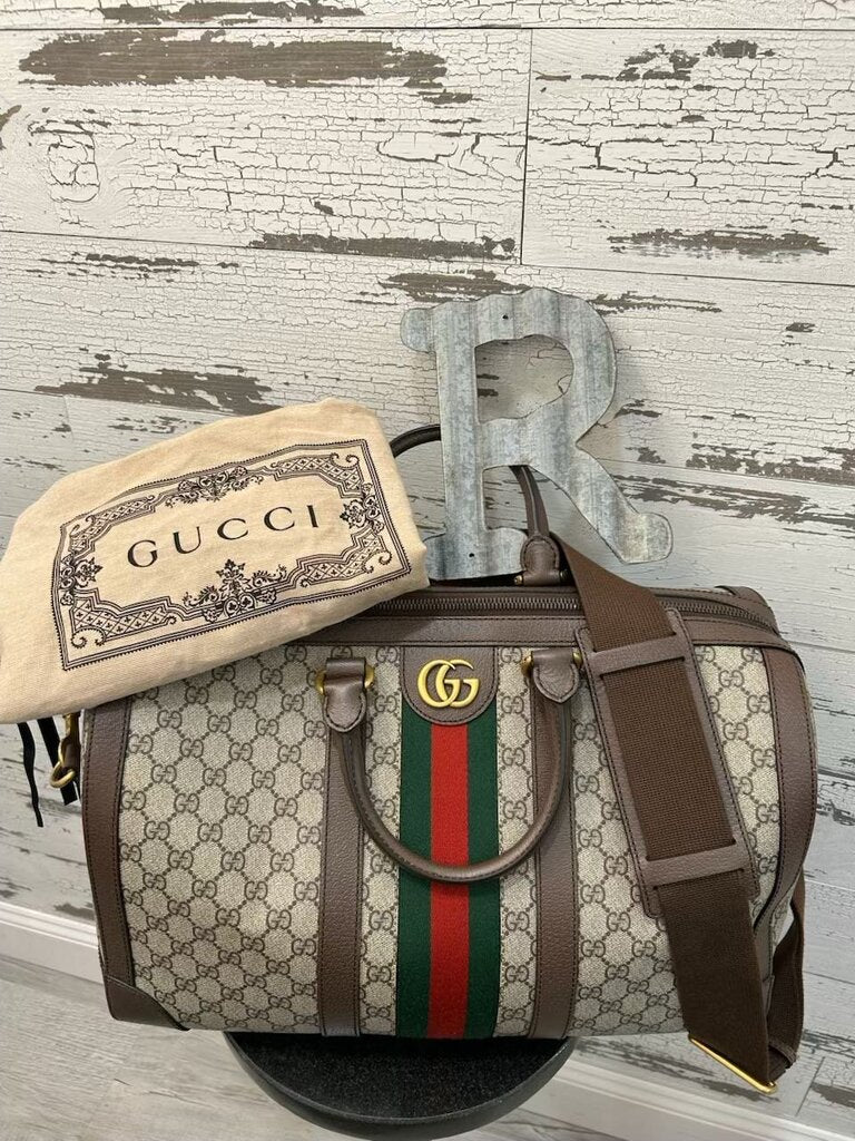 Gucci Savoy Duffle Bag Medium/Large; Certificate of Authentication