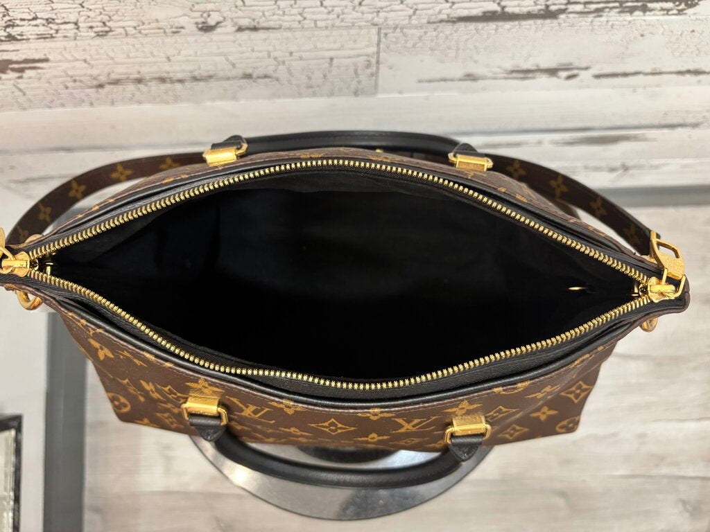 Louis Vuitton Pallas Monogram Canvas and Black Leather Shoulder Bag; Certificate of Authentication
