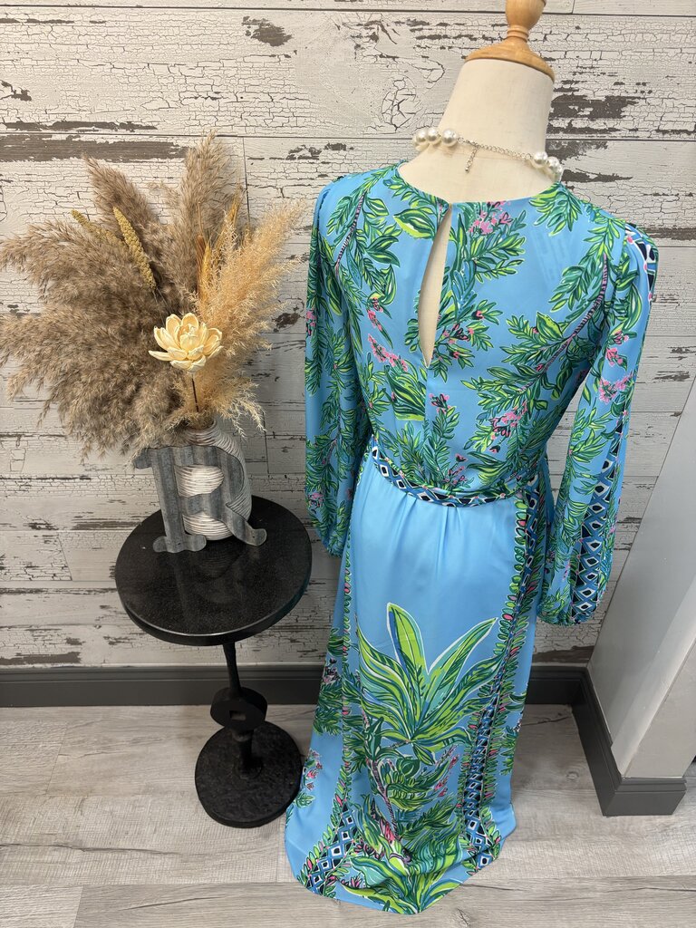 Lilly Pulitzer Long Sleeve Dress With Belt Detail