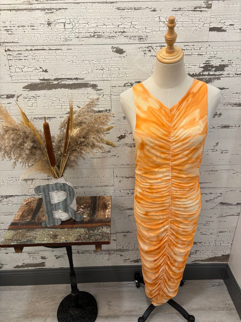 House of Harlow Orange Dress Size: Medium