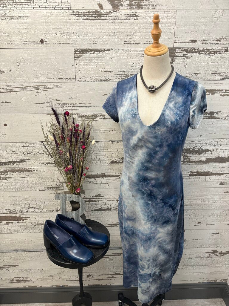 See You Monday Tie-Dye Short Sleeve Dress Size: XL