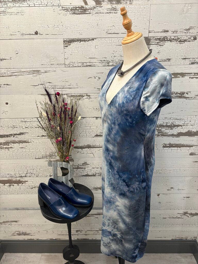 See You Monday Tie-Dye Short Sleeve Dress Size: XL