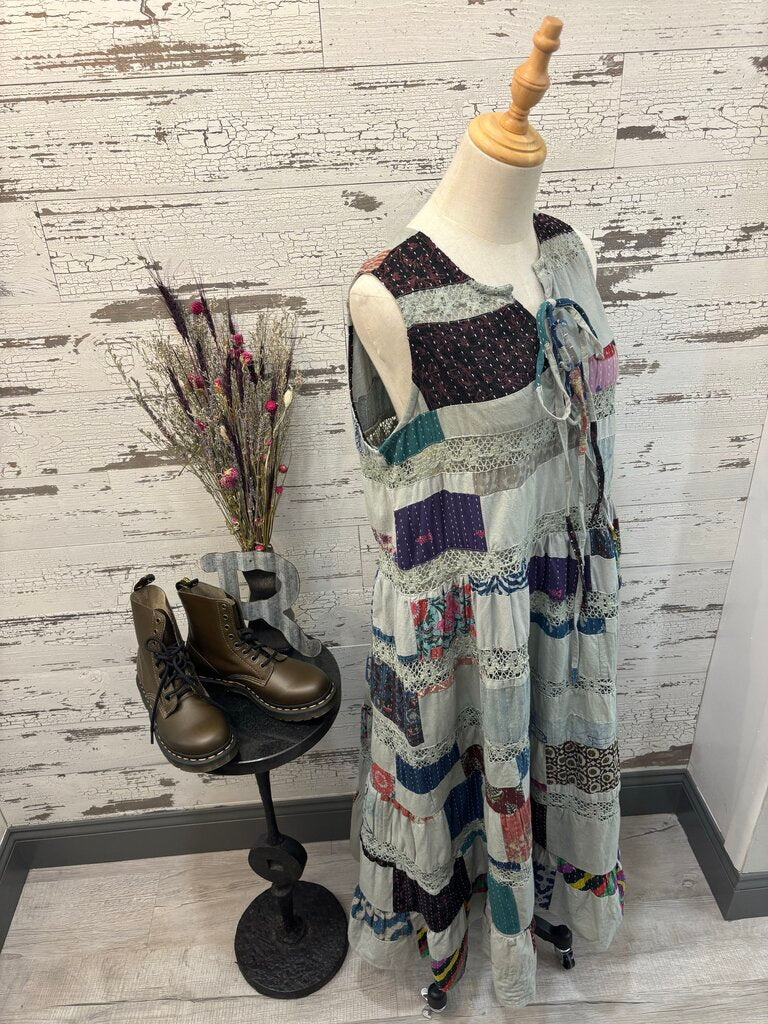 POL New Patchwork Maxi Dress