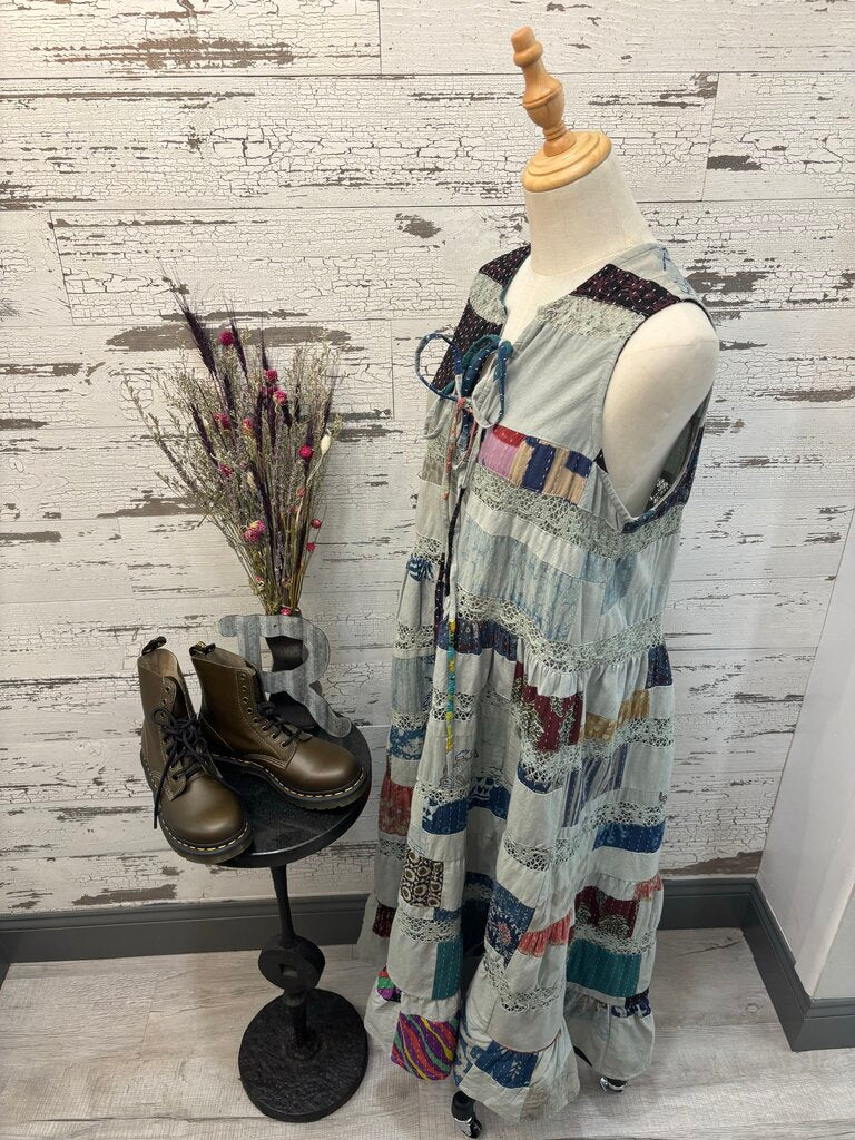 POL New Patchwork Maxi Dress