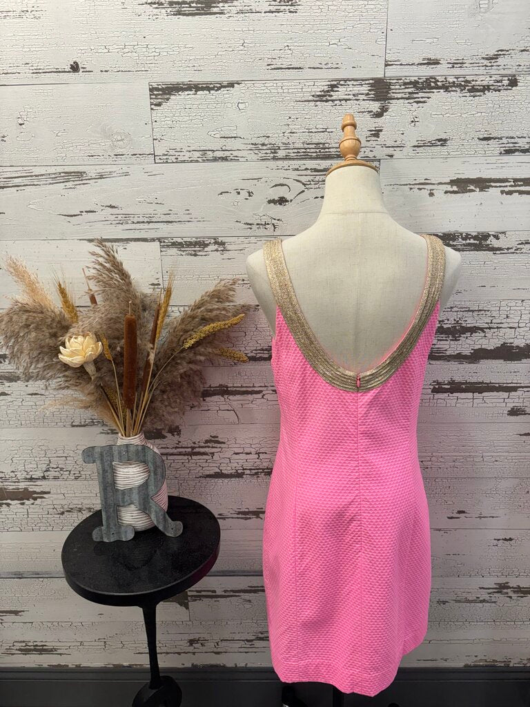 Lilly Pulitzer Hot Pink Dress Size: 10