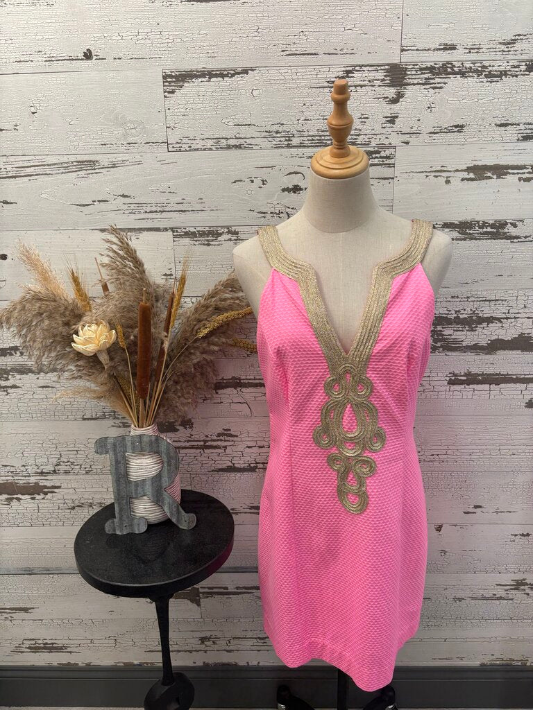 Lilly Pulitzer Hot Pink Dress Size: 10