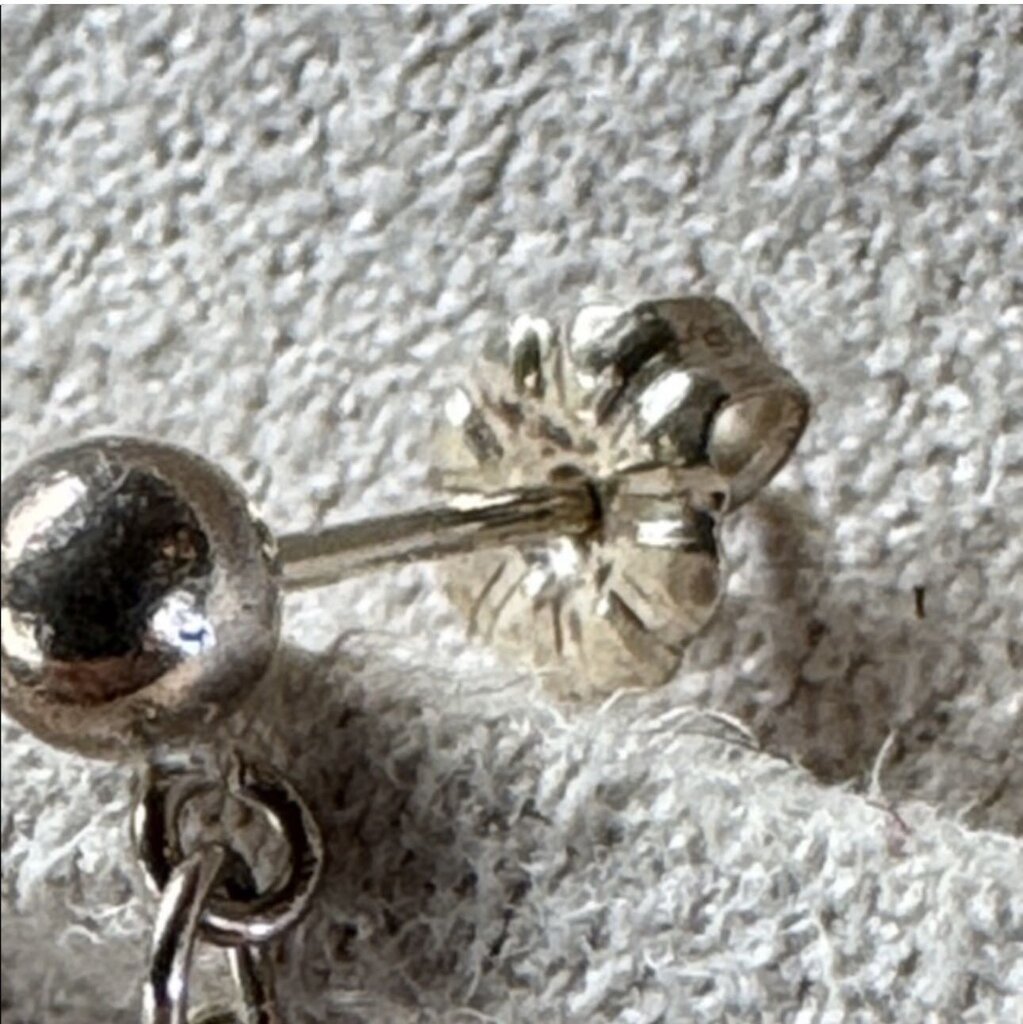 Sterling Silver Dangle Ball Earrings