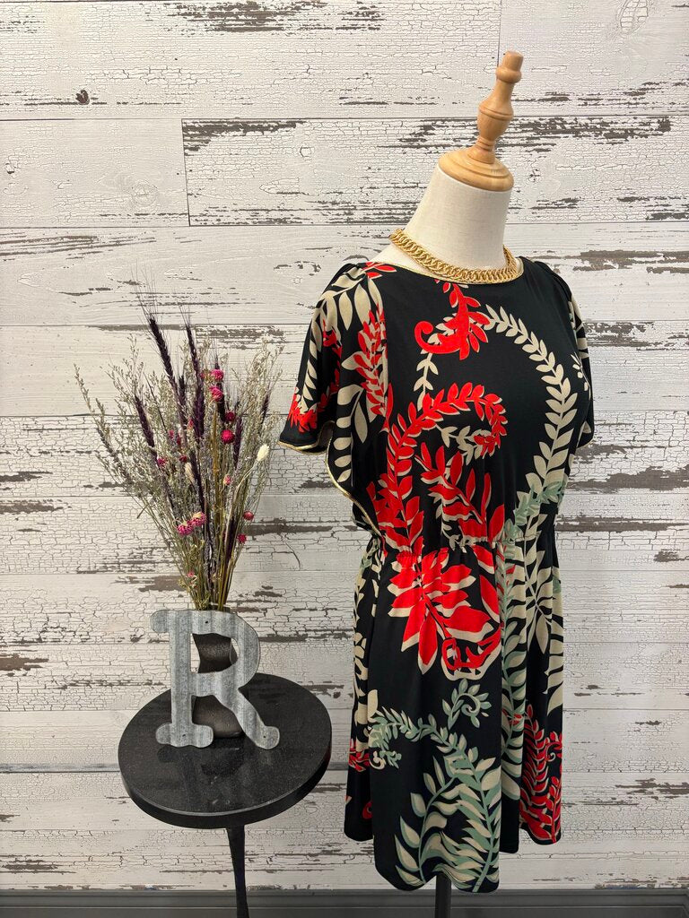 Pura Vida Short Sleeve Dress Size: Large