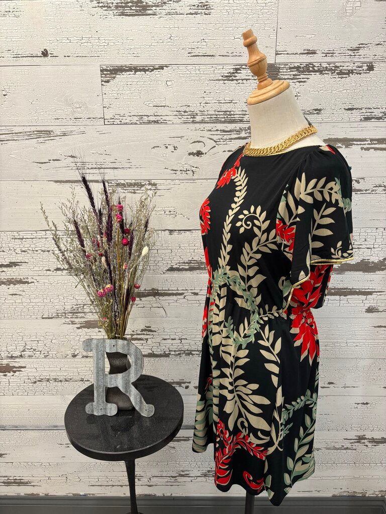 Pura Vida Short Sleeve Dress Size: Large