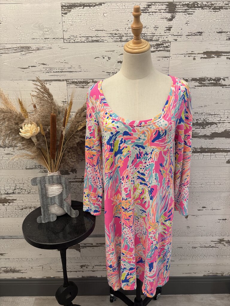 Lilly Pulitzer Dress Long Sleeve Size: Medium