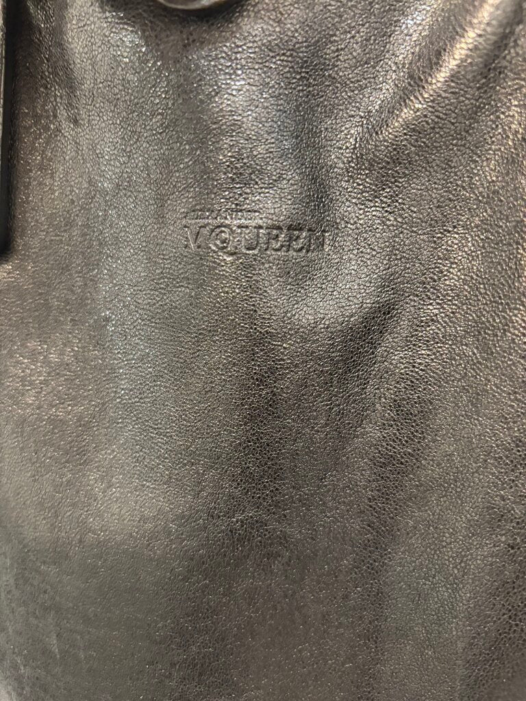 Alexander McQueen Black Leather Shopper Tote; Certificate of Authentication