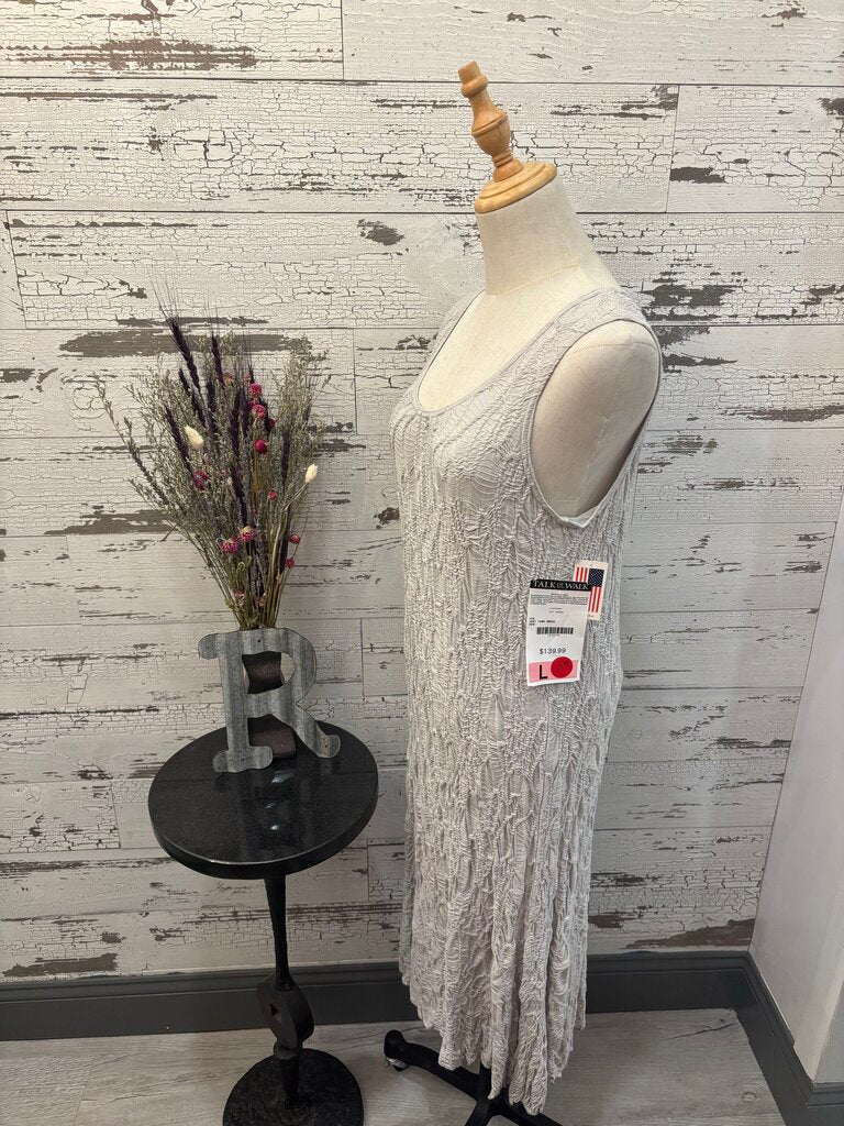 Talk Of The Walk NWT Gray Dress Size: Large