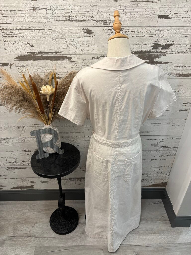 Maeve Light Tan Short Sleeve Maxi Dress Size: XL