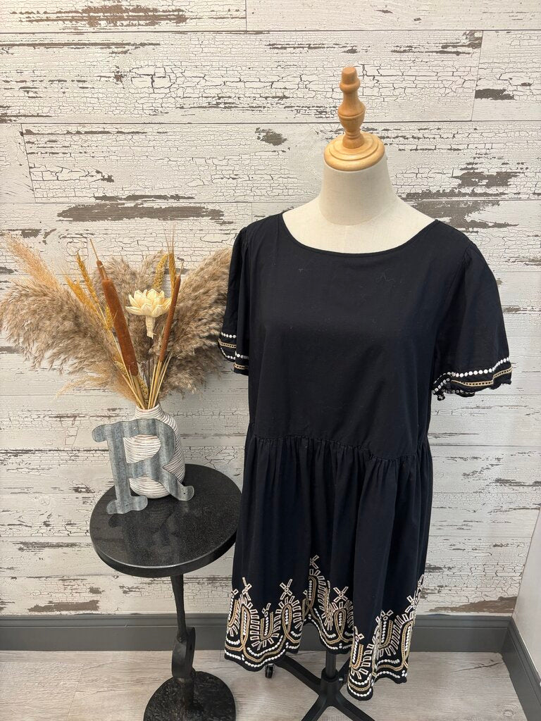 Madewell Black Dress Size: XL