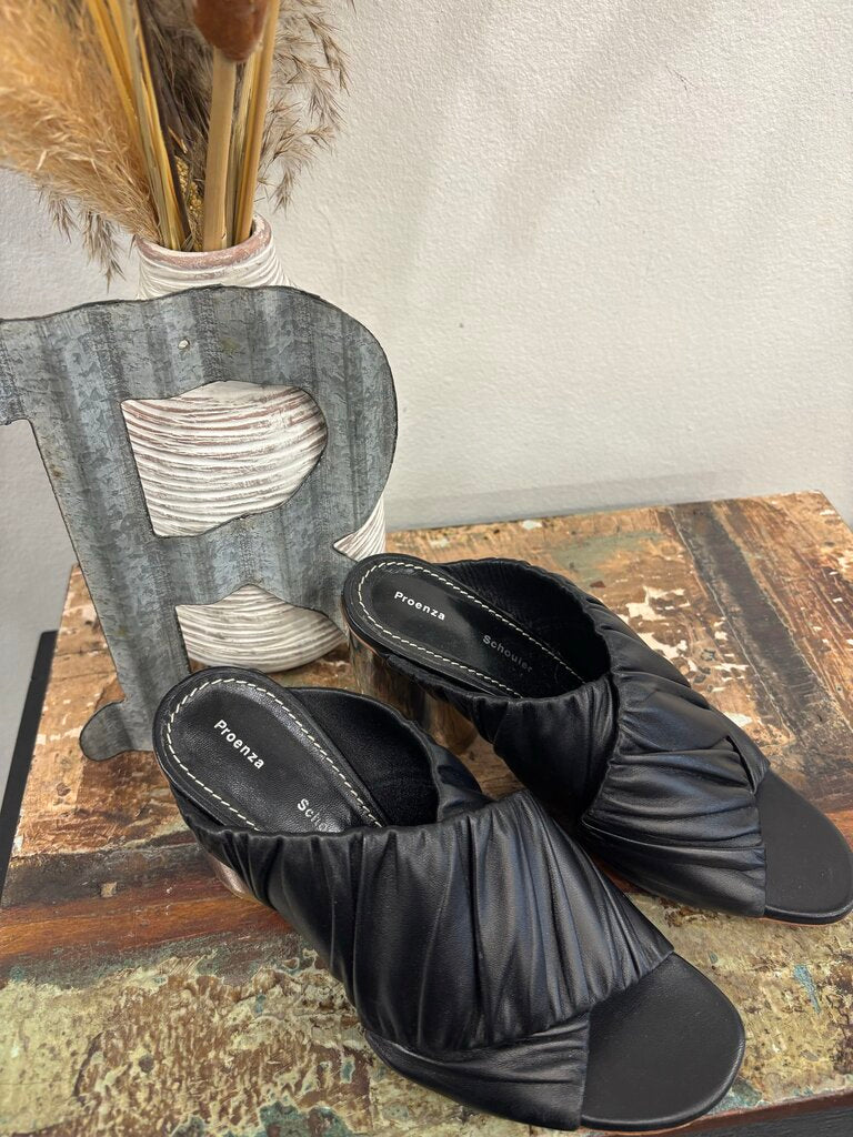 Proenza Slip On Black Heel Size: 37