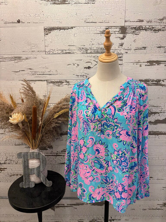 Lilly Pulitzer Blouse Size: Large