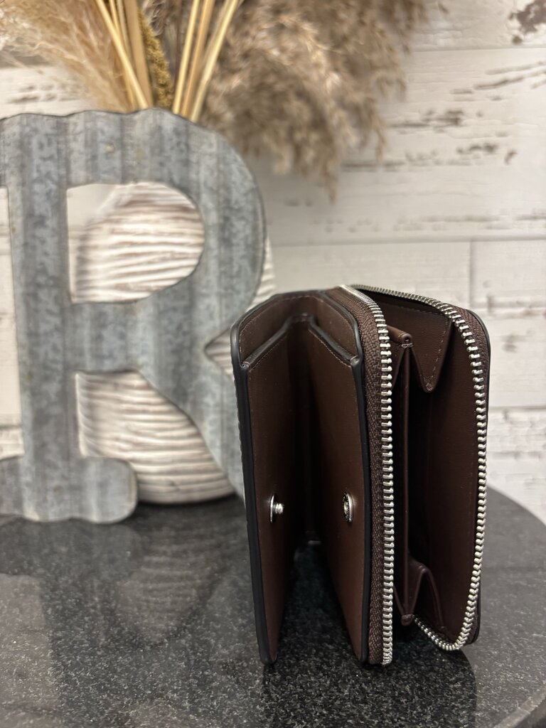 Coach NWT Billfold Brown Wallet