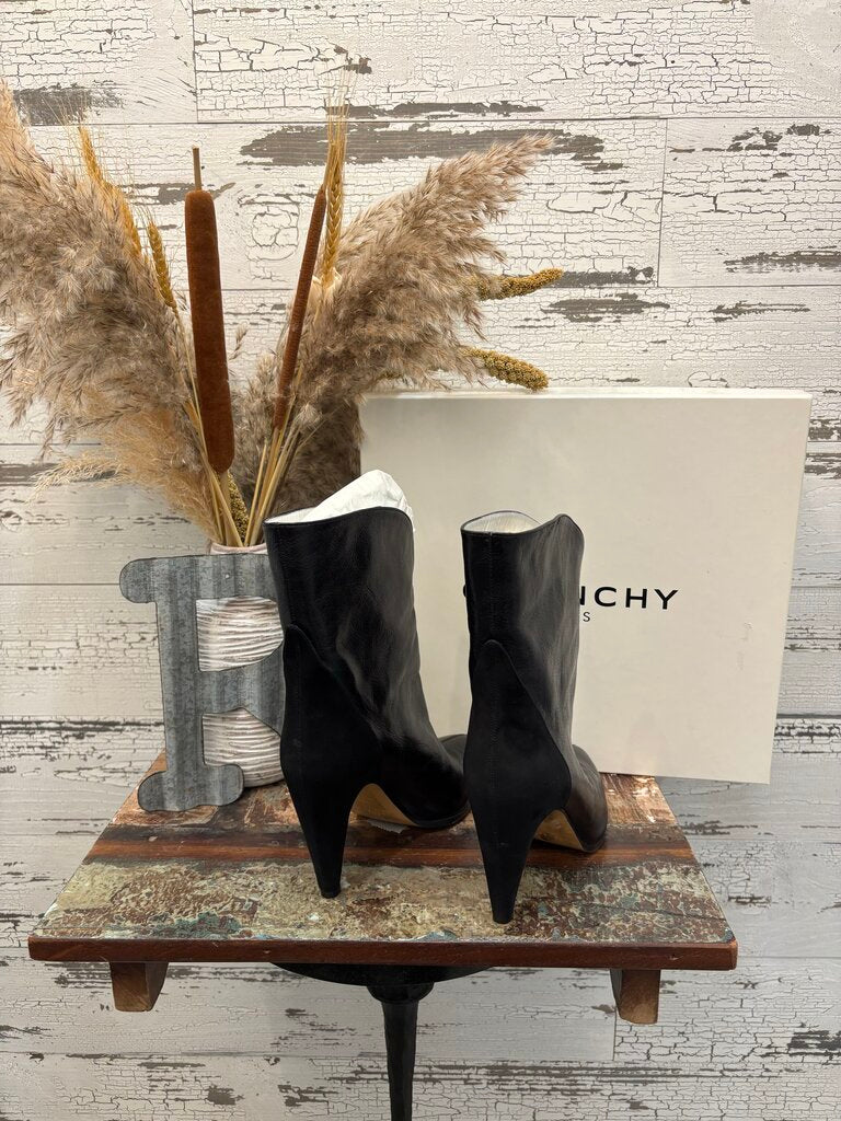 Givenchy Leather + Suede Black Boots Size: 8.5 ;Certificate of Authentication
