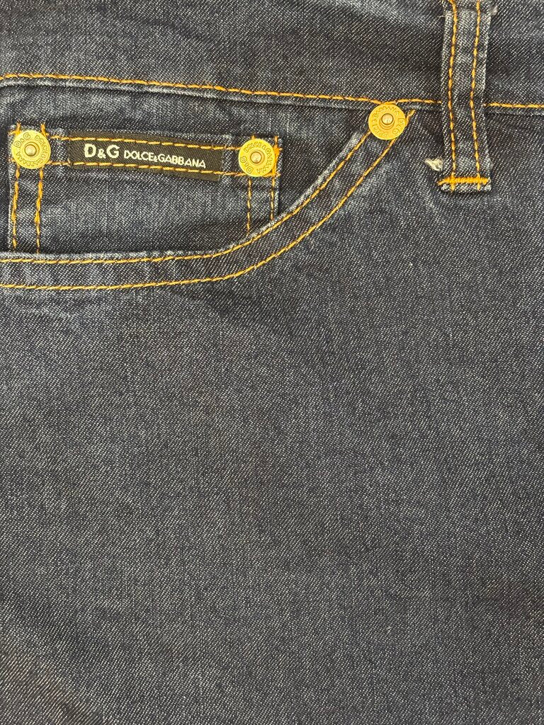 Dolce & Gabbana Designer Denim Skirt Size: 6
