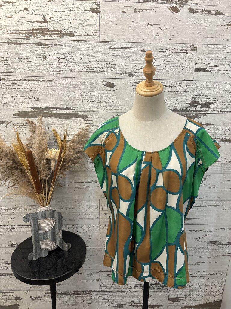 Diane Von Furstenberg Designer Silk Blouse Size: Small
