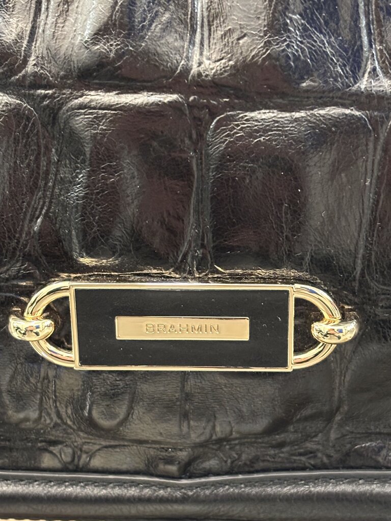 Brahmin Castle View Genuine Leather Black Bag