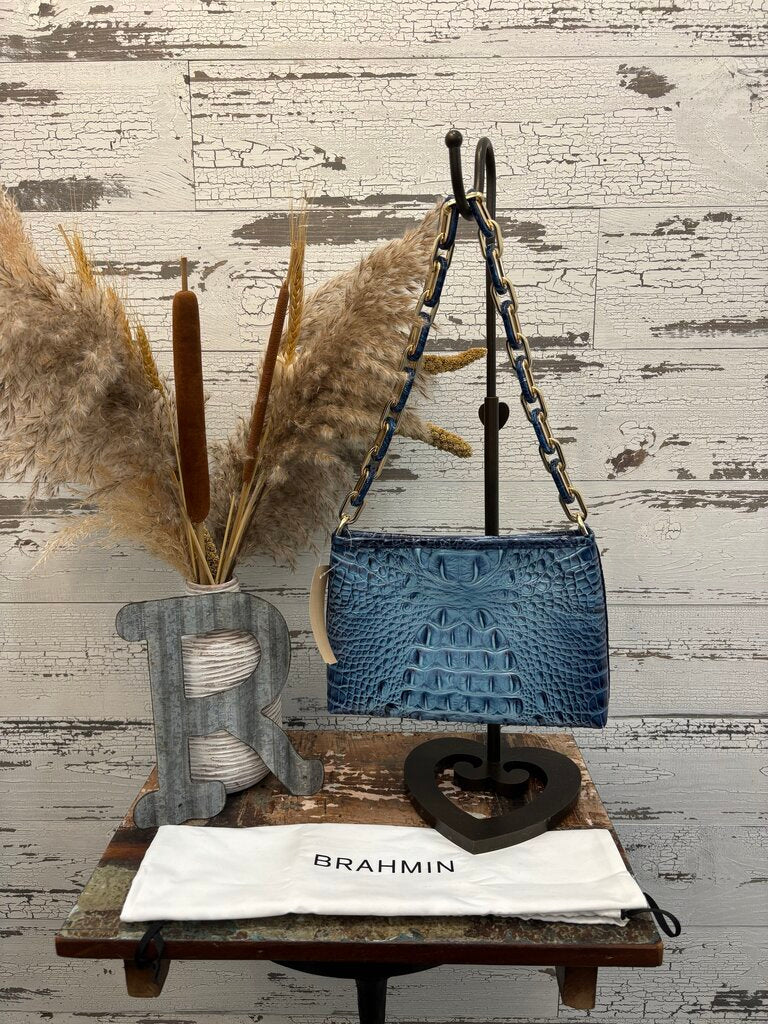 Brahmin Retro Melbourned Ombre Blue Purse