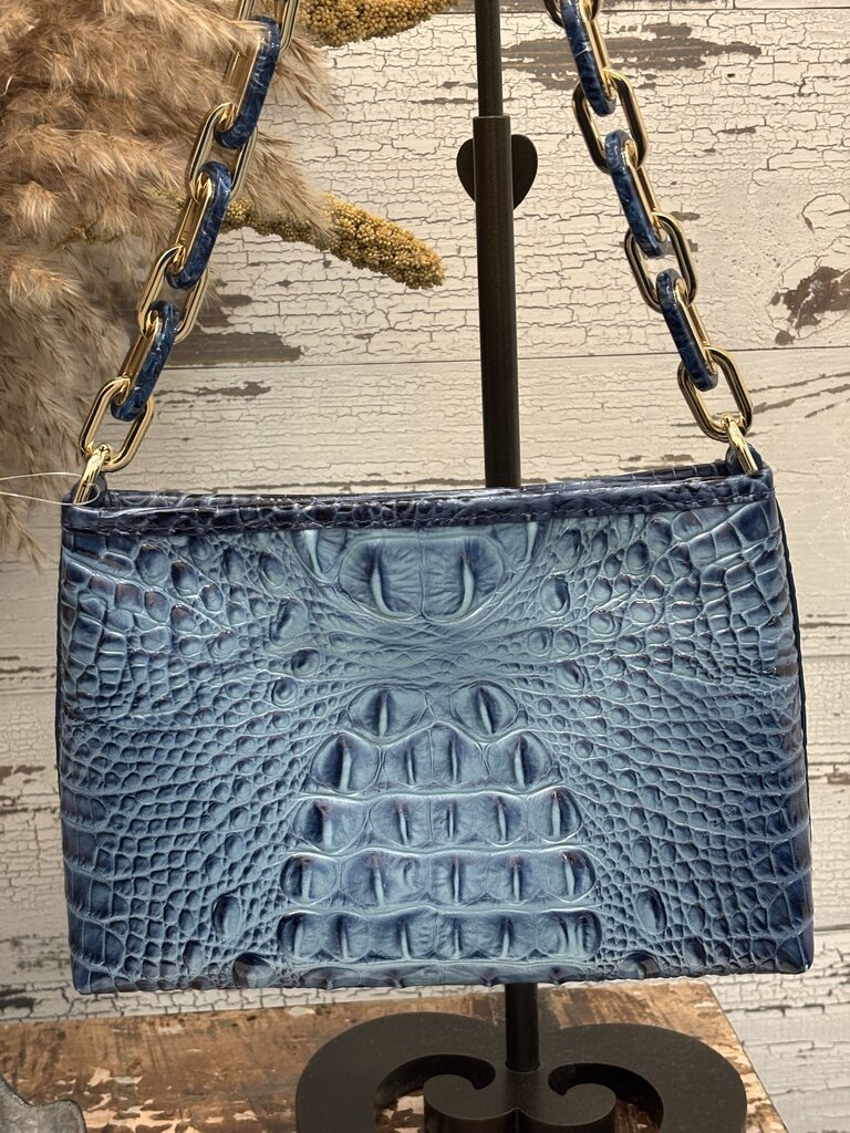Brahmin Retro Melbourned Ombre Blue Purse