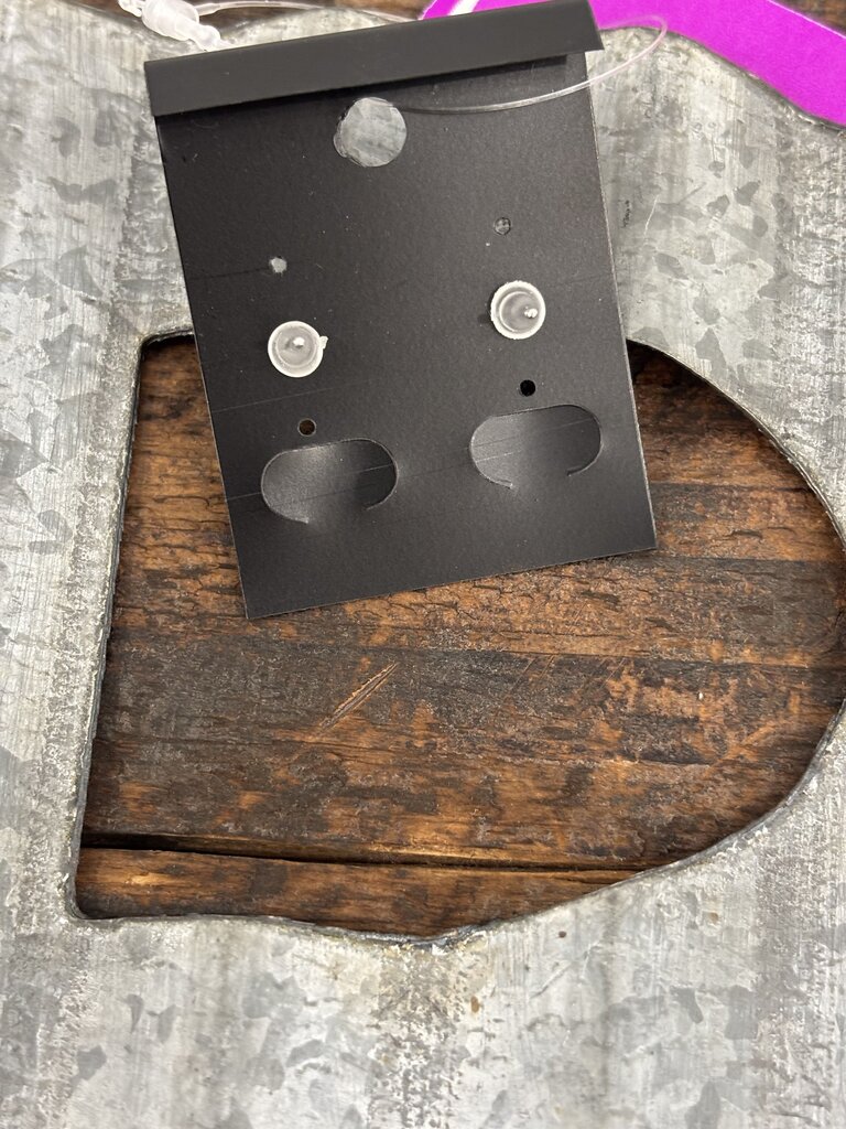 Minimalist Geometric Resin & Stone Earrings