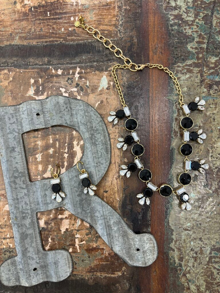 2 Piece Handmade Crystal Set Necklace & Earring