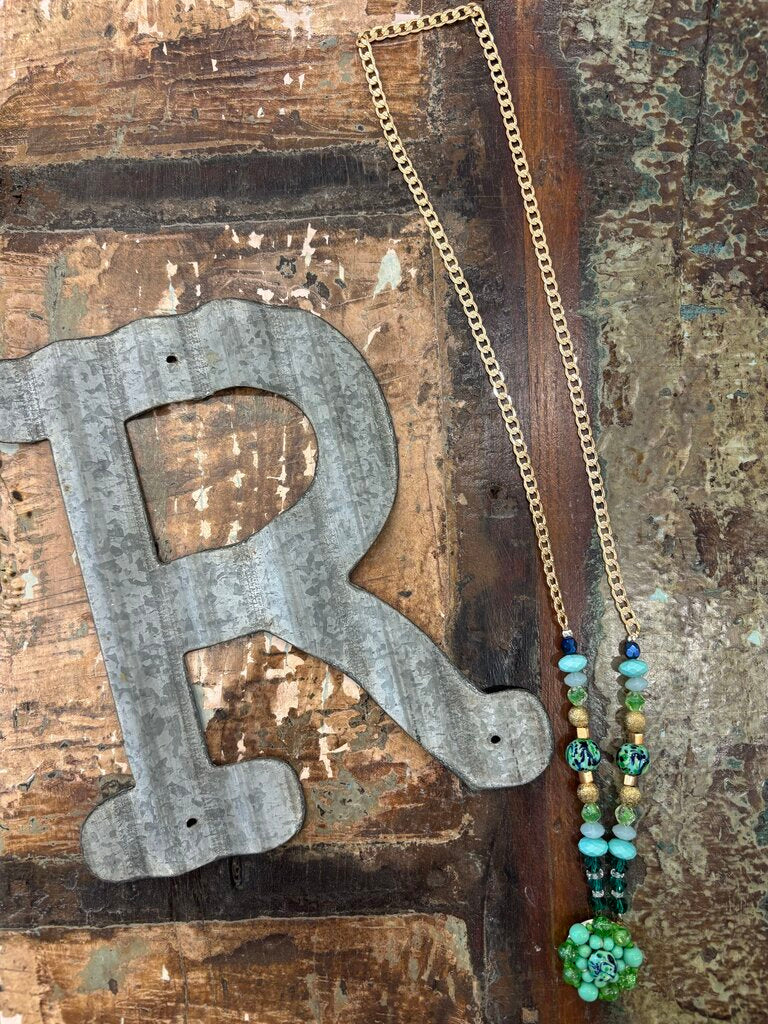 Bohemian Glass Mixed Beads Handmade Necklace