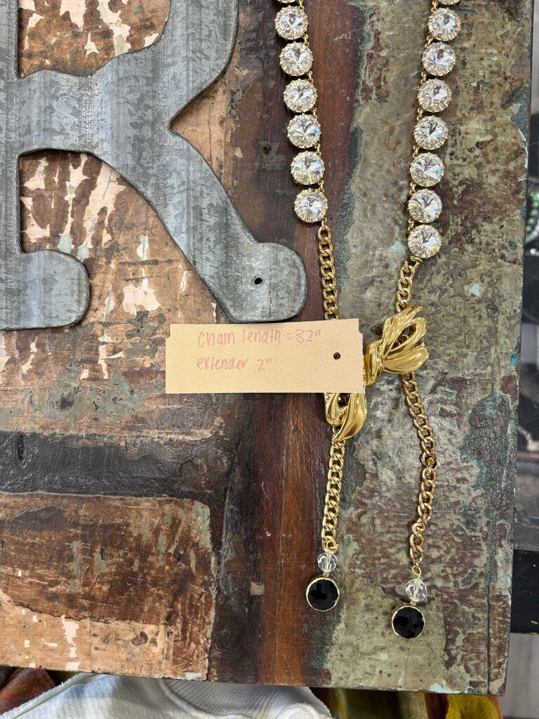 Crystal Pin Handmade Necklace