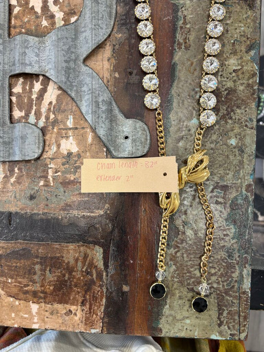 Crystal Pin Handmade Necklace