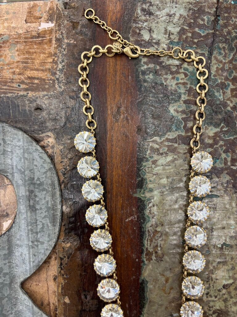 Crystal Pin Handmade Necklace