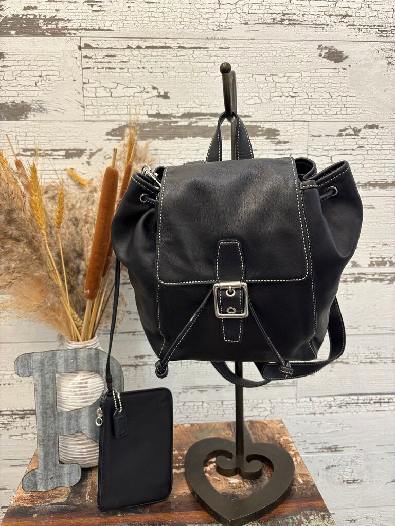 Coach Legacy Black Backpack