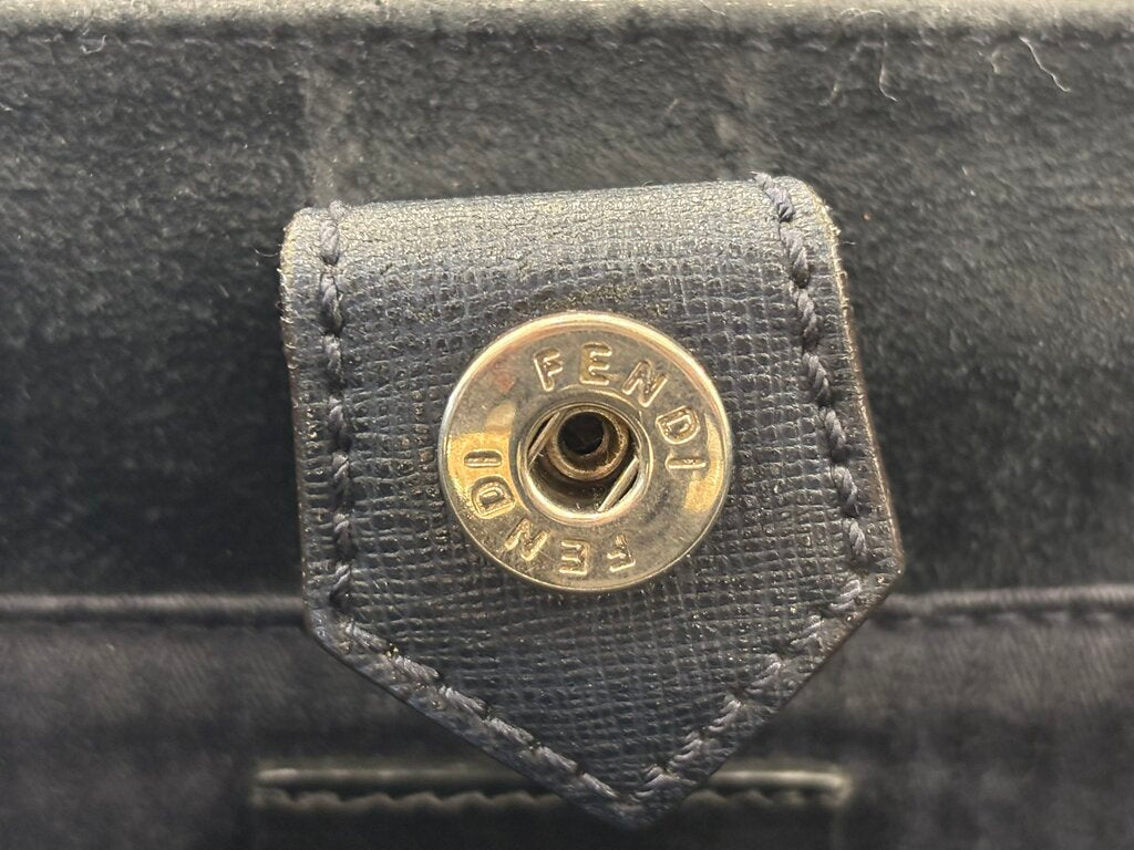 Fendi 2Jours Petite COA Navy Medium Crossbody