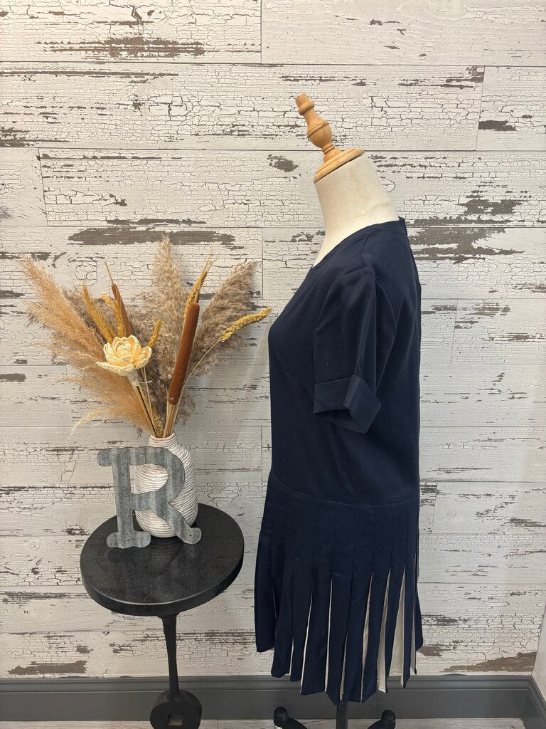 Tuckernuck Navy & White Dress